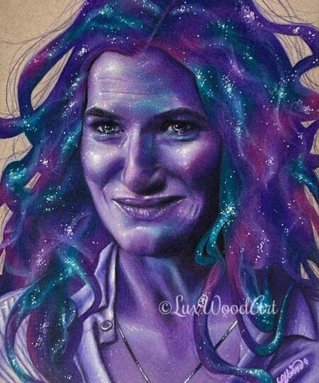 Agatha Harkness - Original Colored Pencil Portrait - final art - Kathryn Hahn fanart