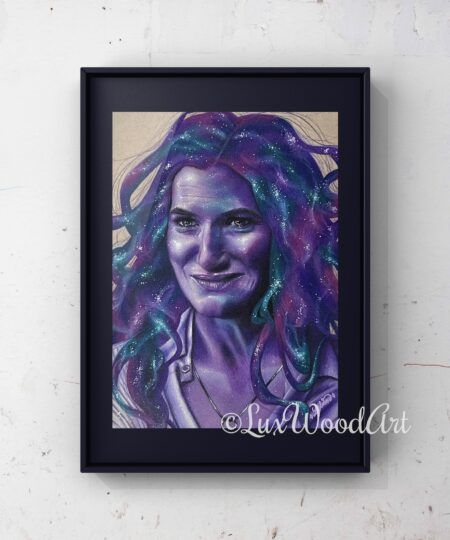 Agatha Harkness - Original Colored Pencil Portrait - final art - Kathryn Hahn fanart